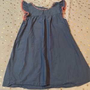 GUC H&M Sz 8-9 Y Chambray Flutter Sleeve Dress